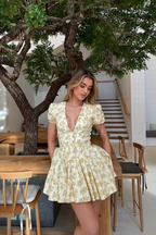 POSITANO – Floral Mini Dress – 1613