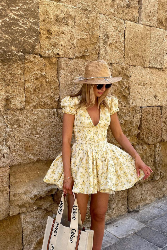 POSITANO – Floral Mini Dress – 1613