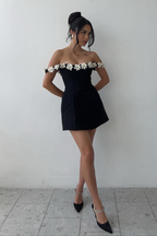 VENICE – Off-Shoulder Mini Dress – 3175