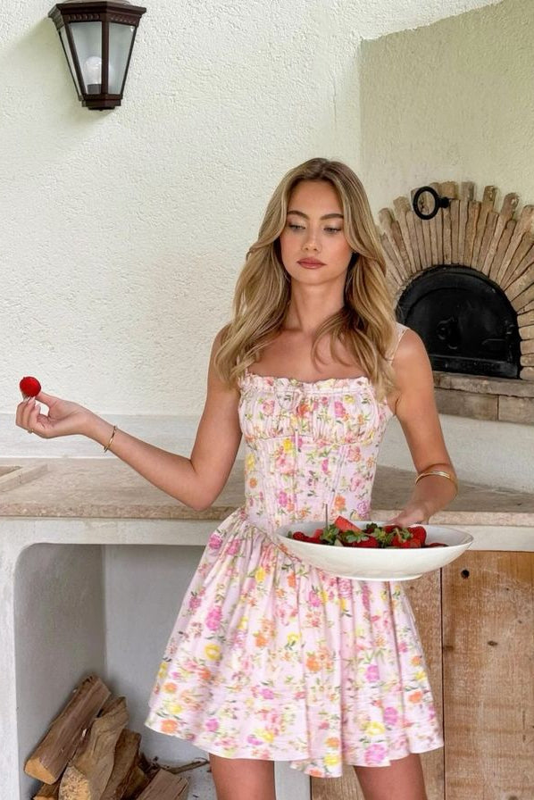 ALICANTE – Floral Sleeveless Mini Dress – 2209