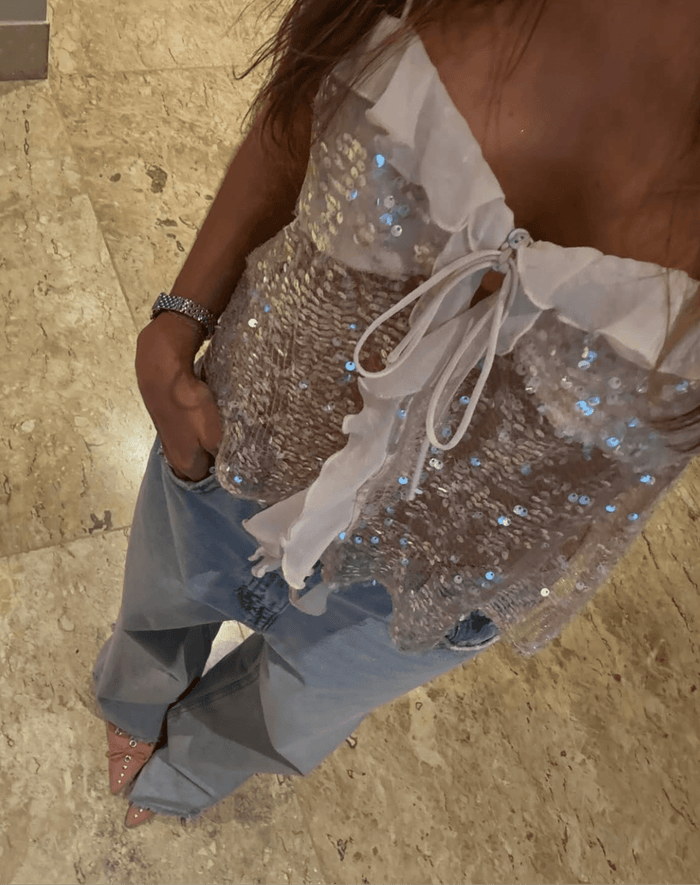 VALENCIA – Sequin Cami Top – 5919