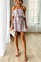 NICE – Strapless Tiered Dress – 6005