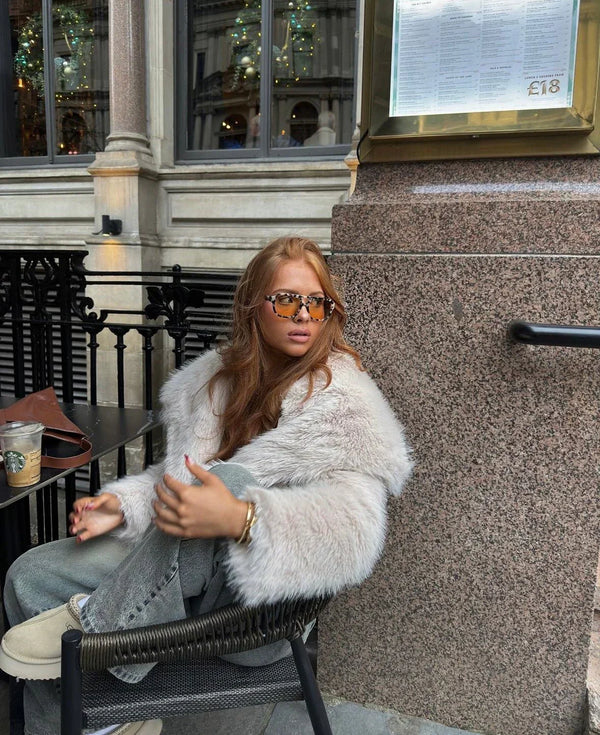 BRUSSELS – Oversized Faux Fur Coat – 4242