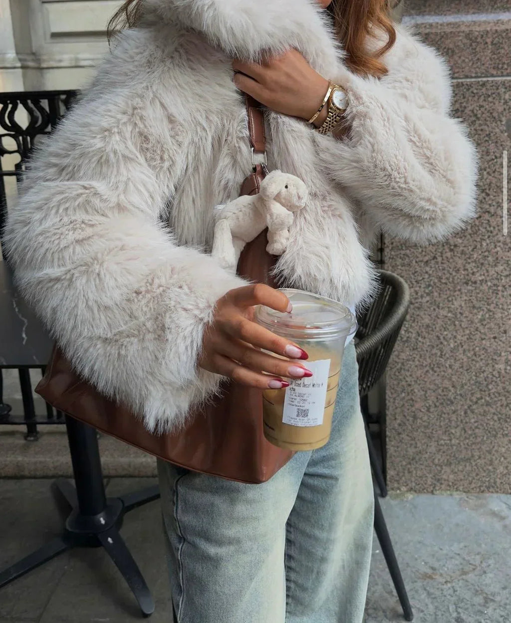 BRUSSELS – Oversized Faux Fur Coat – 4242