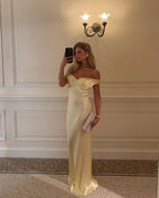 ANTIBES – Satin Backless Maxi – 5659