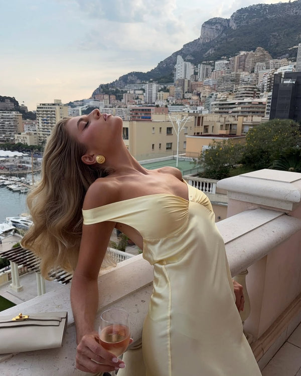 ANTIBES – Satin Backless Maxi – 5659