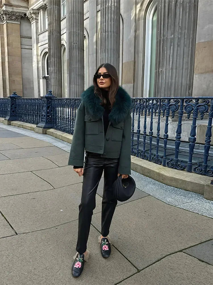 BRUGES – Faux Fur Jacket – 2712