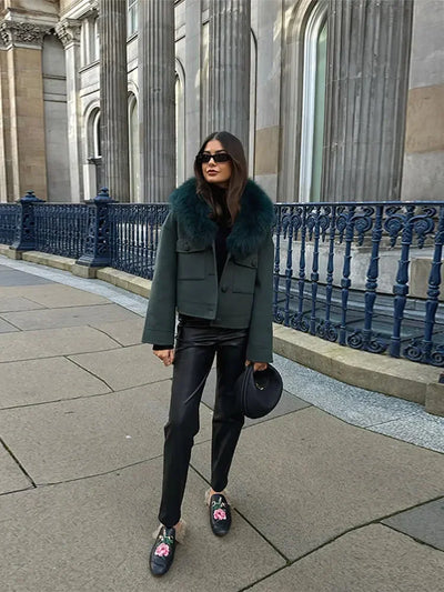 BRUGES – Faux Fur Jacket – 2712