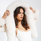 COPENHAGEN – Faux Fur Hooded Coat – 2079