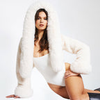 COPENHAGEN – Faux Fur Hooded Coat – 2079
