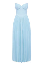 MYKONOS – Strapless Pleated Maxi Dress – 9923