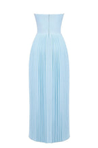 MYKONOS – Strapless Pleated Maxi Dress – 9923