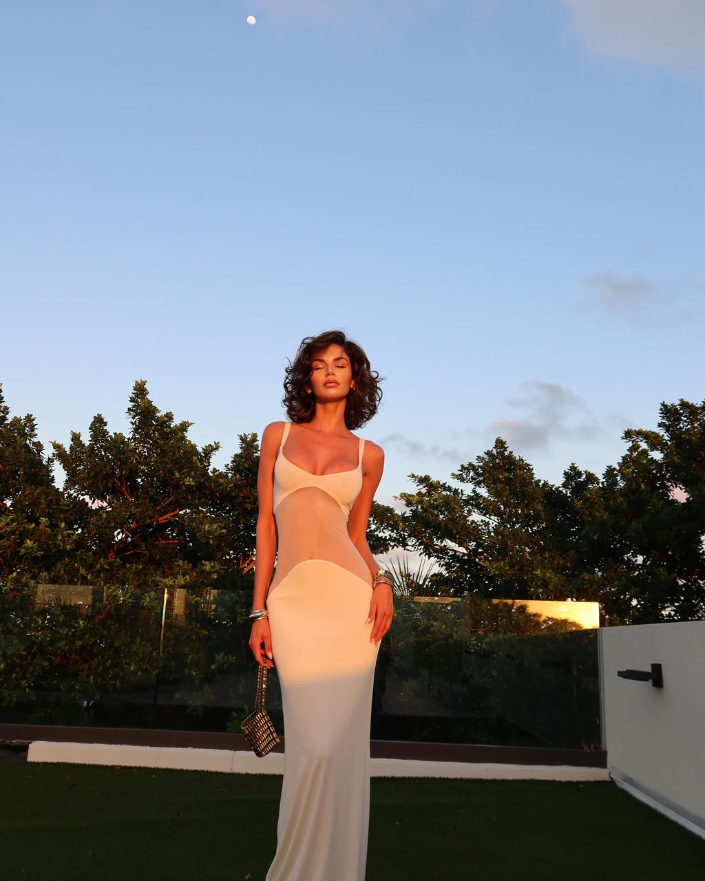 SANTORINI – Bodycon Maxi Dress – 7133