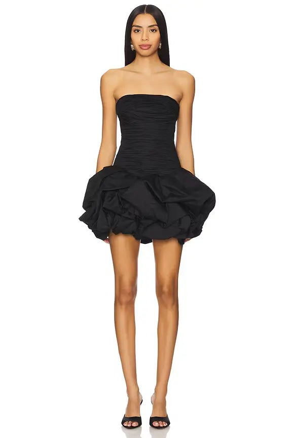 ATHENS – Bubble Hem Mini Dress – 3801