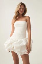 ATHENS – Bubble Hem Mini Dress – 3801