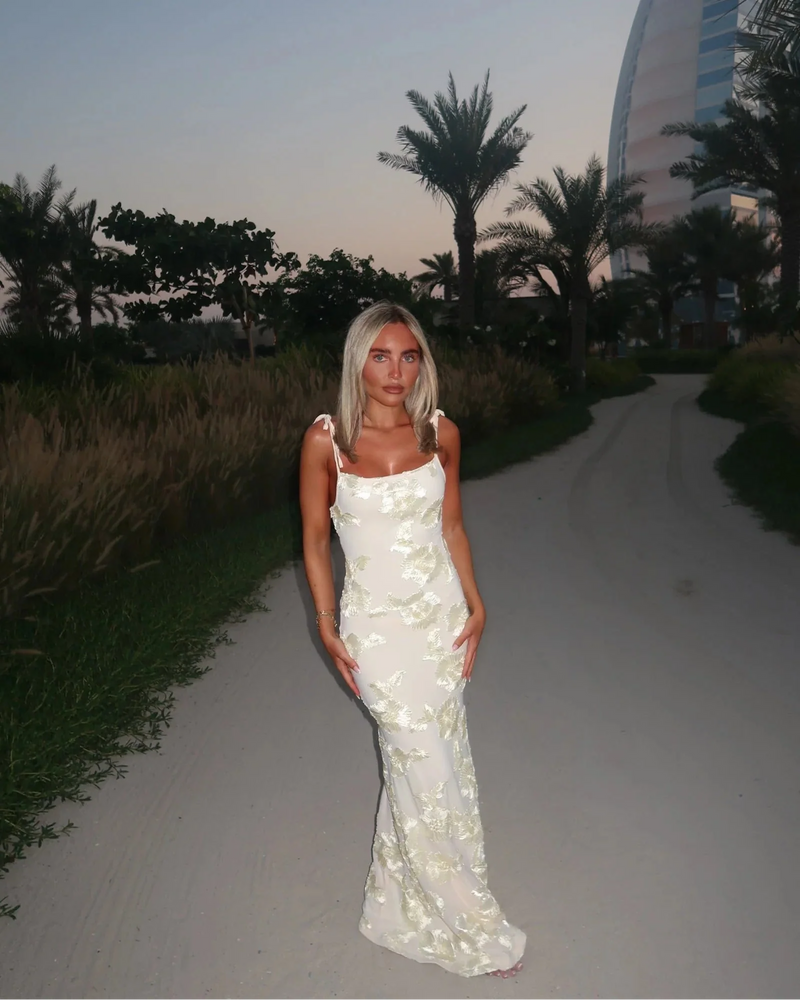 SEVILLE – Floral Bodycon Maxi Dress – 6540