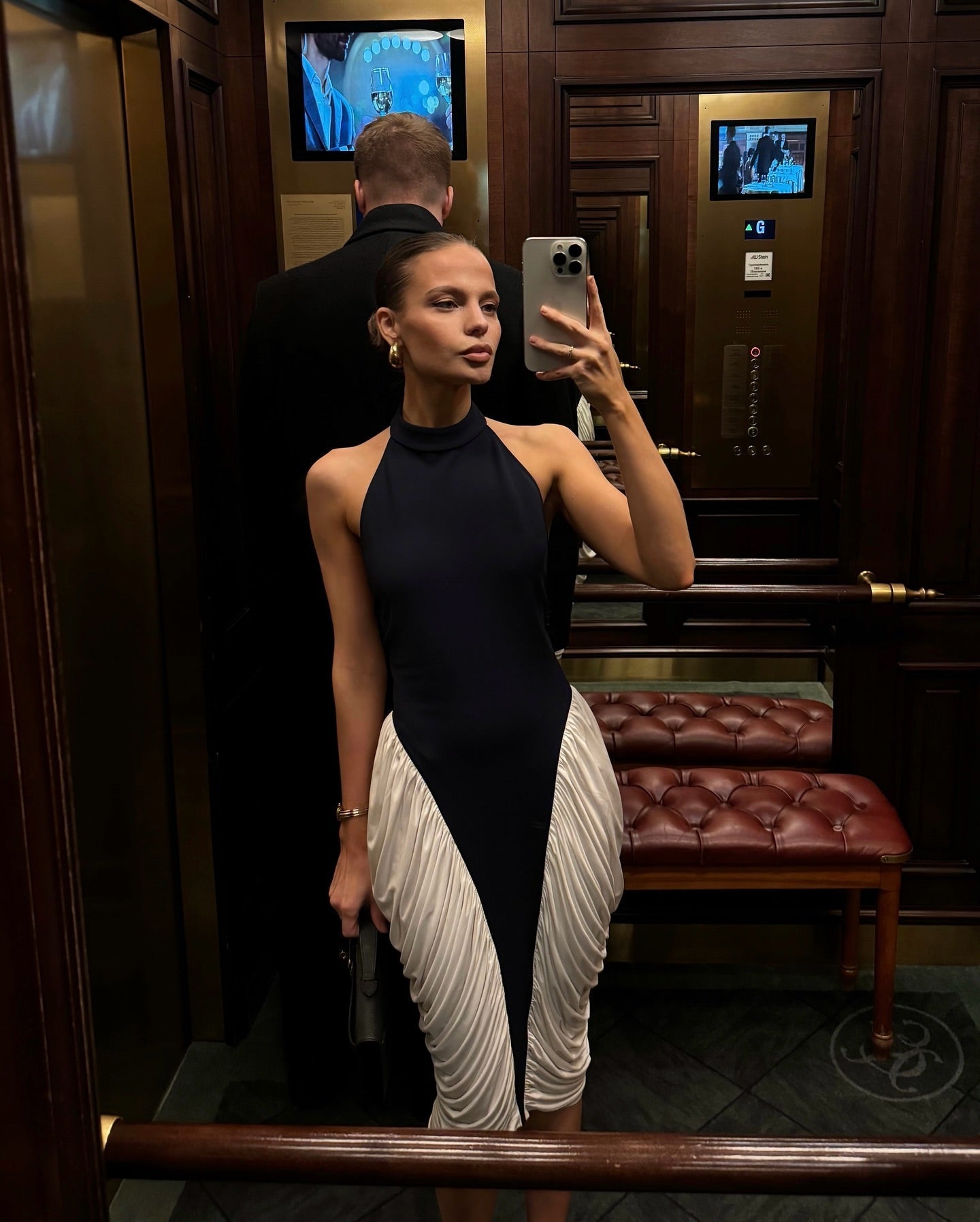 ATHENS – Halter Pleated Dress – 7894