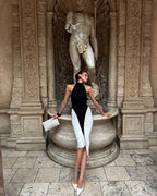 ATHENS – Halter Pleated Dress – 7894