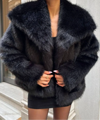 AMSTERDAM – Oversized Faux Fur Coat – 4836