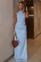 NICE – High Neck Maxi Dress – 2636