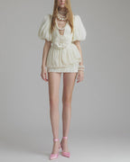 LISBON – Floral Pleated Mini Dress – 2773