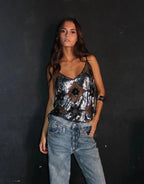 EDINBURGH – Sequin Beaded Top – 3134