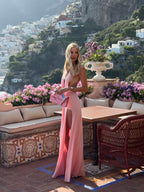 MILAN – V-Halterneck Maxi Dress – 1683