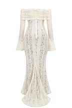 LISBON – Lace Off-Shoulder Maxi Dress – 4633