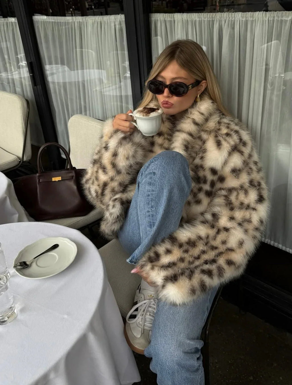 PRAGUE – Oversized Faux Fur Coat – 3254