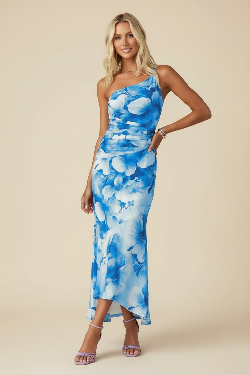 CORFU – One-Shoulder Maxi Dress – 6106
