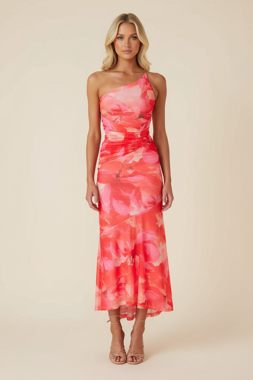 CORFU – One-Shoulder Maxi Dress – 6106