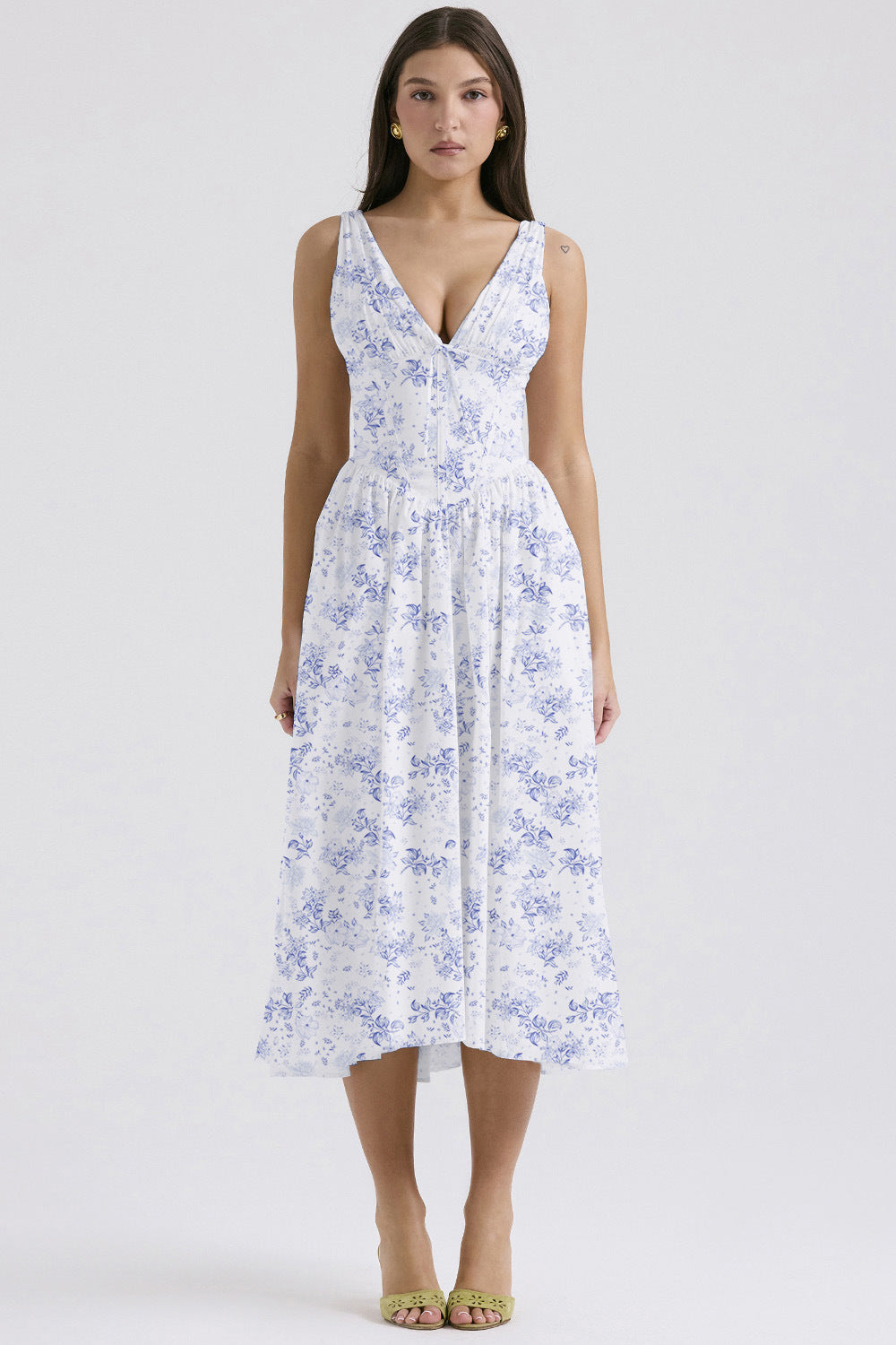 ROME – Floral Midi Dress – 9555