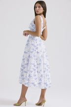 ROME – Floral Midi Dress – 9555