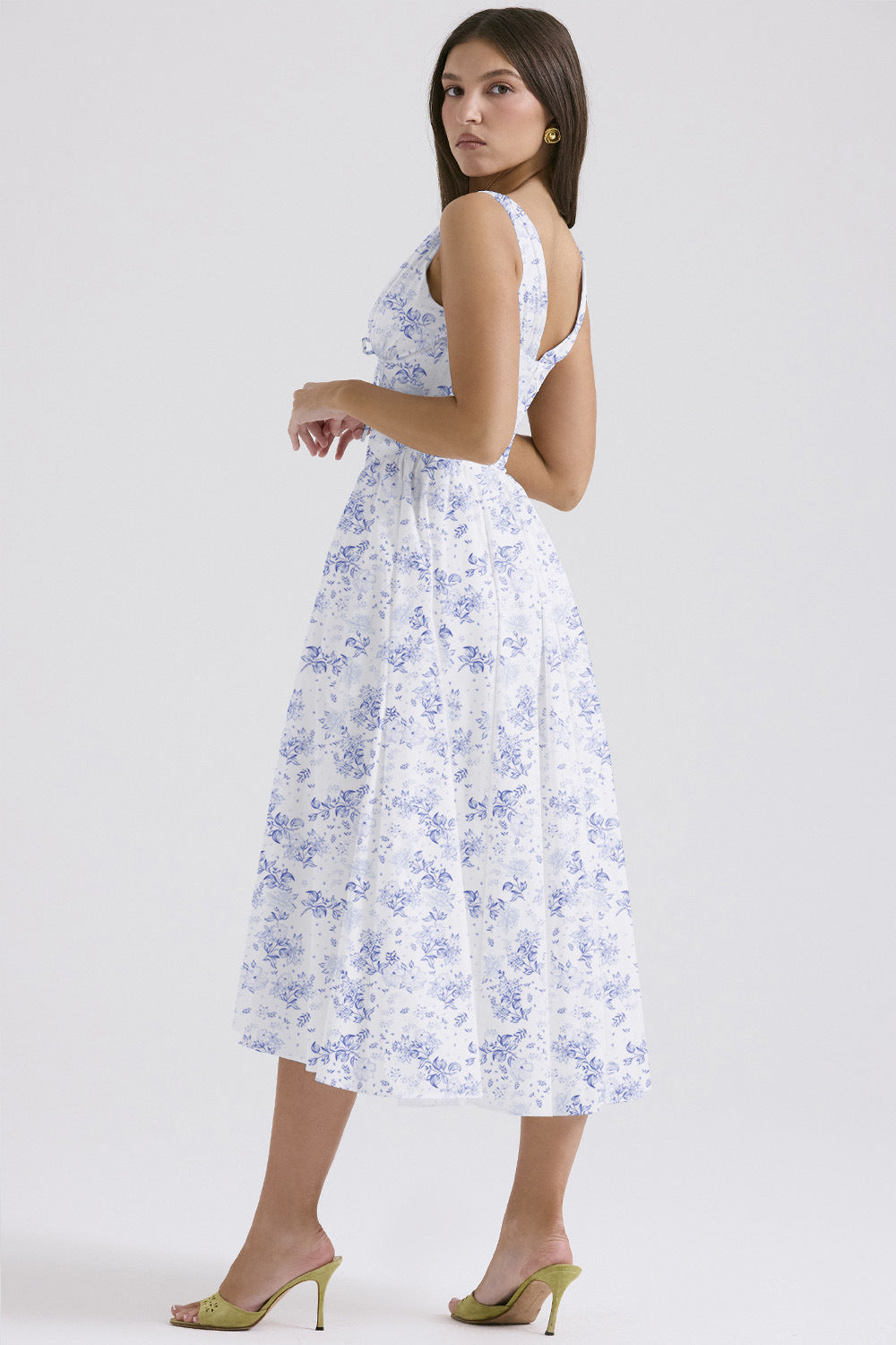 ROME – Floral Midi Dress – 9555