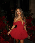 TAORMINA – Off-Shoulder Mini Dress – 4354