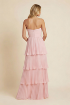 MARBELLA – Strapless Tiered Maxi Dress – 4659