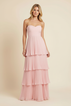 MARBELLA – Strapless Tiered Maxi Dress – 4659