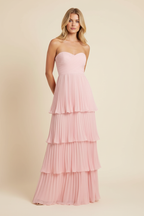 MARBELLA – Strapless Tiered Maxi Dress – 4659