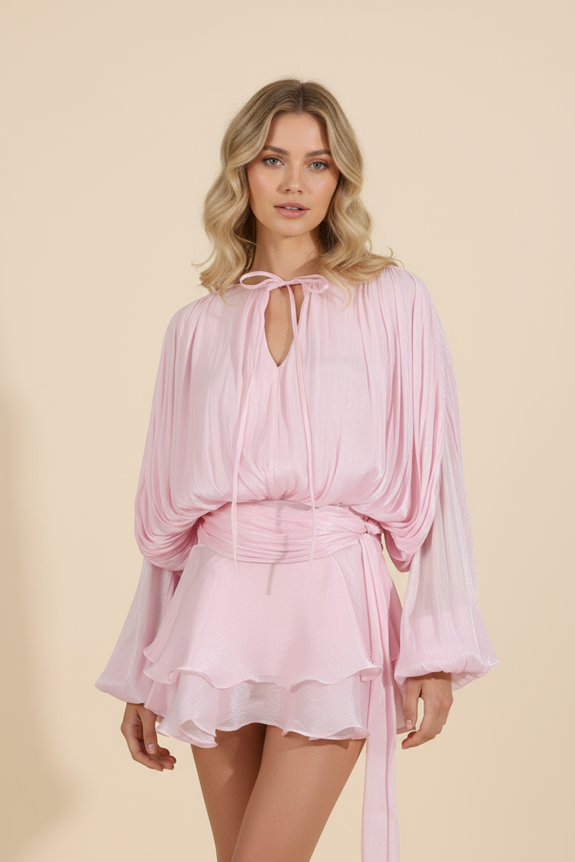 AMALFI – Satin Mini Dress – 9345