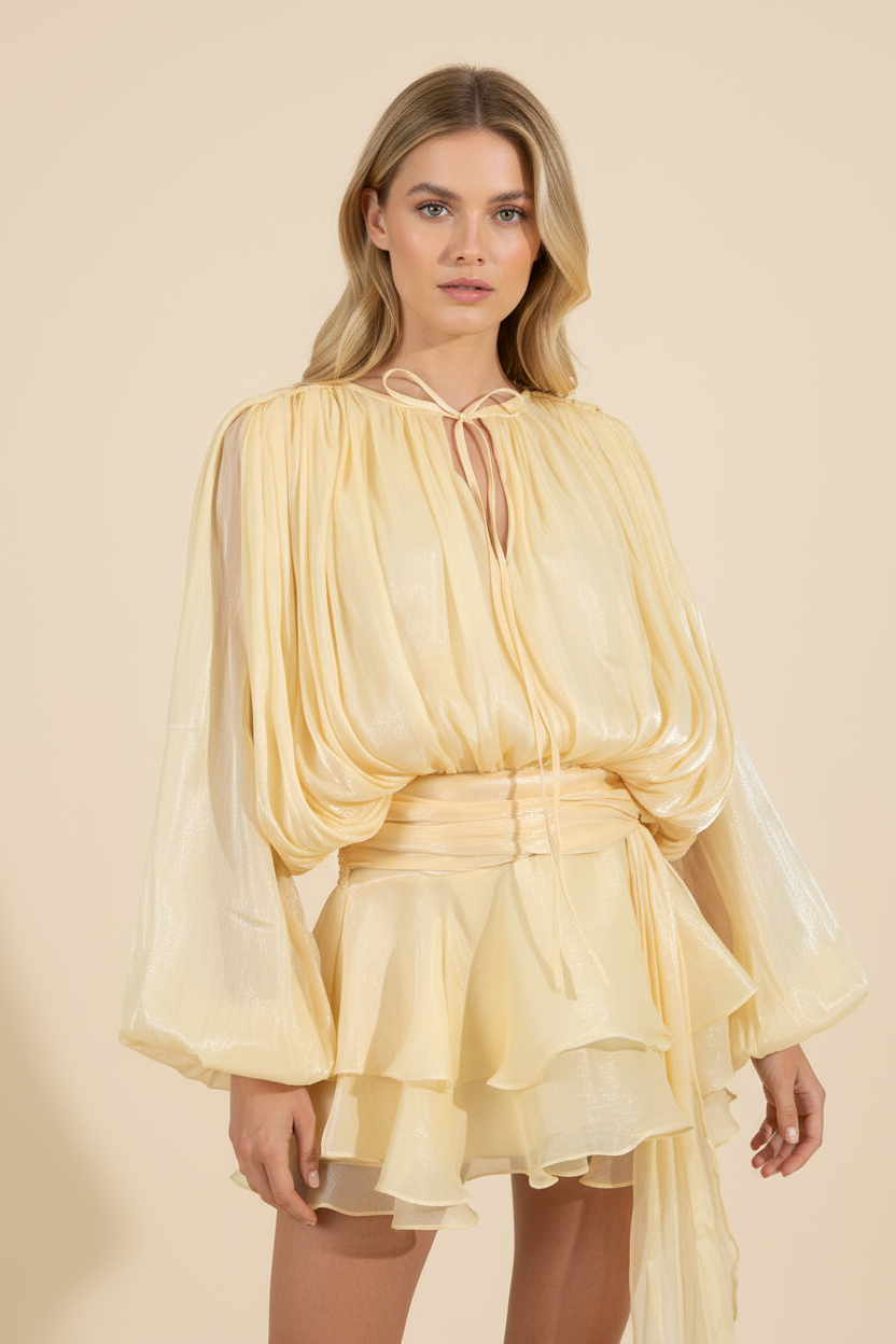 AMALFI – Satin Mini Dress – 9345