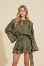 AMALFI – Satin Mini Dress – 9345