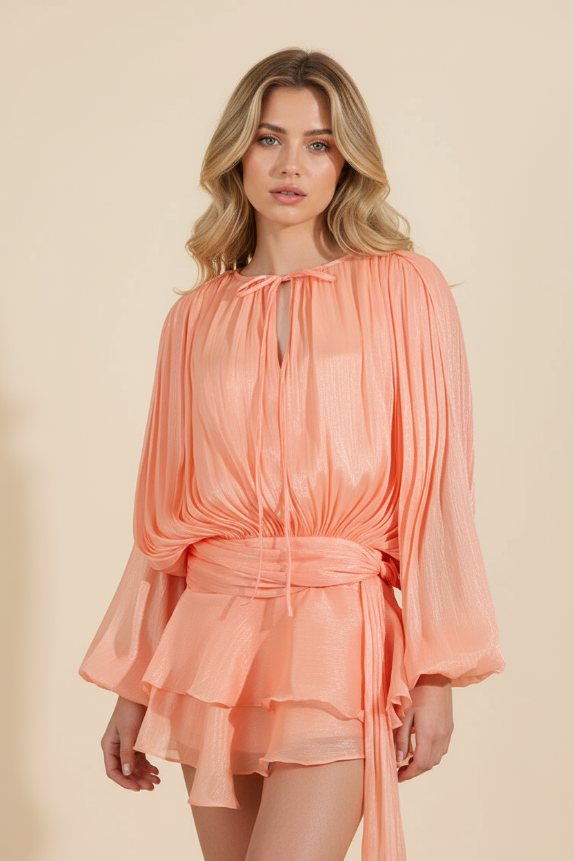 AMALFI – Satin Mini Dress – 9345