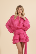 AMALFI – Satin Mini Dress – 9345