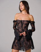 BARCELONA – Romantic Lace Mini Dress – 7550