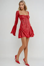 BARCELONA – Romantic Lace Mini Dress – 7550