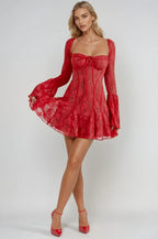 BARCELONA – Romantic Lace Mini Dress – 7550