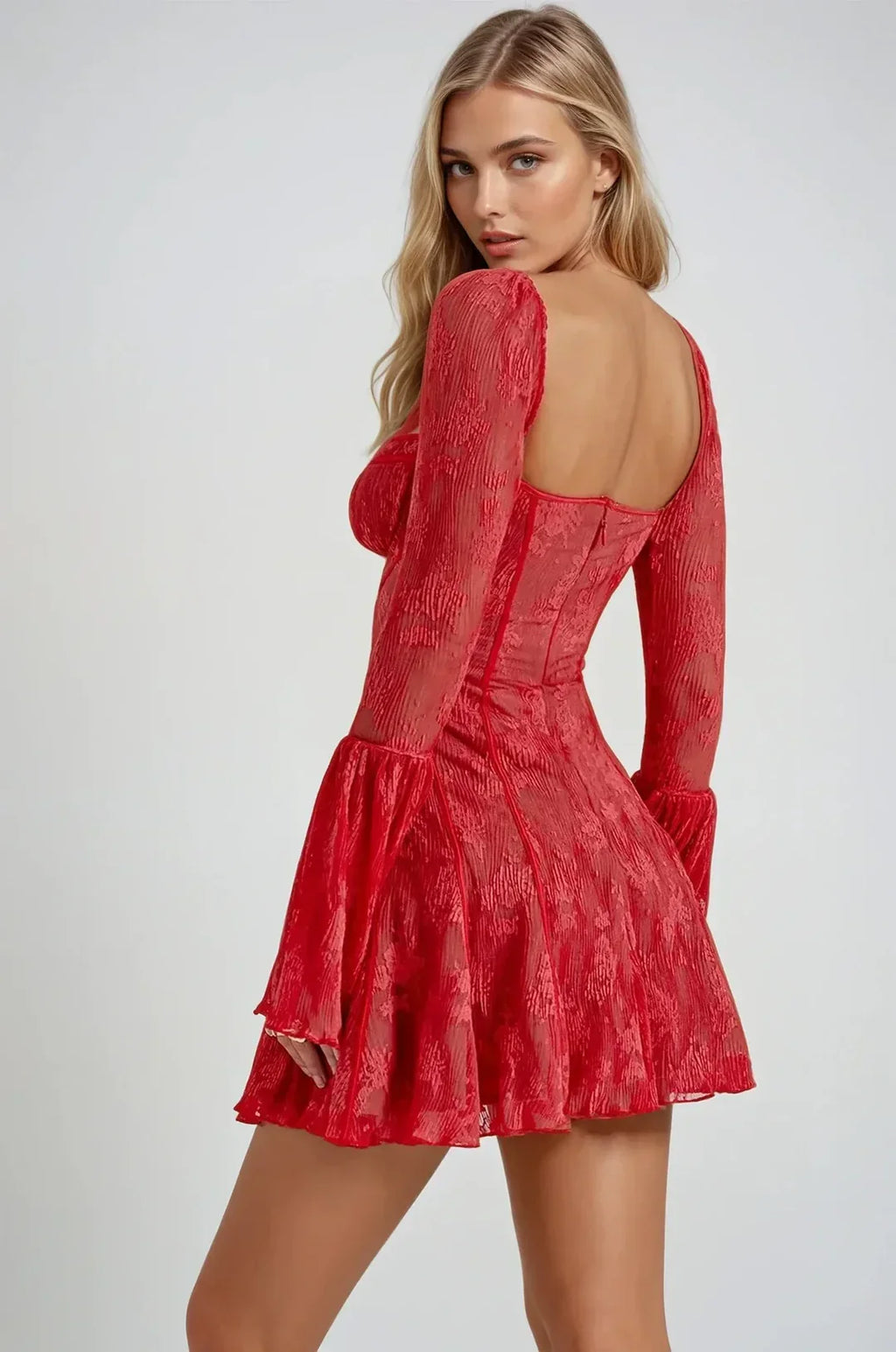 BARCELONA – Romantic Lace Mini Dress – 7550