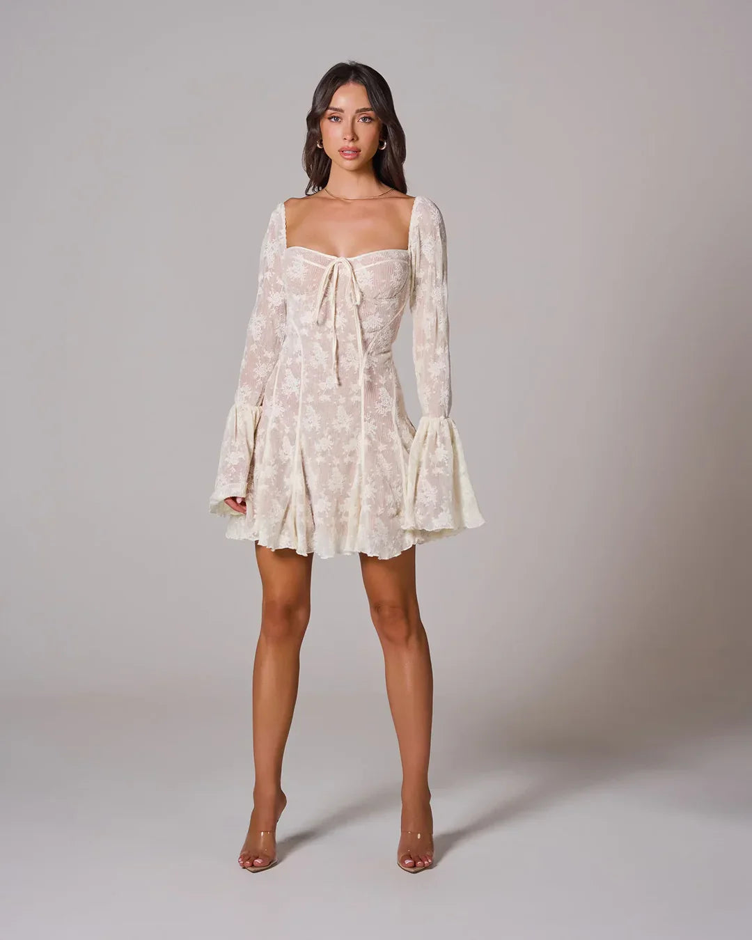 BARCELONA – Romantic Lace Mini Dress – 7550