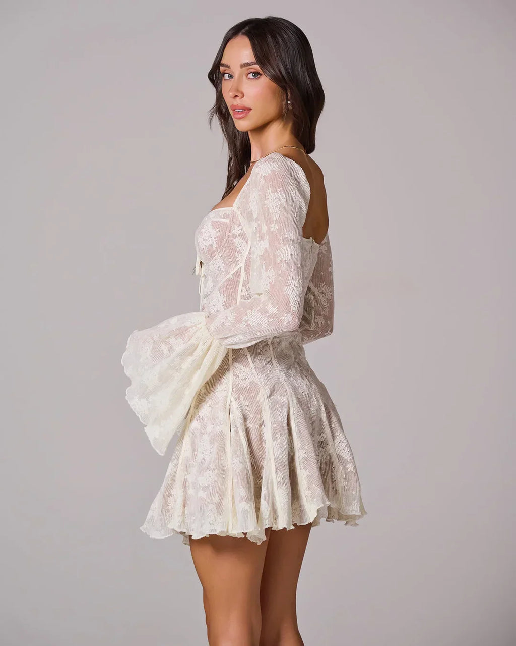 BARCELONA – Romantic Lace Mini Dress – 7550