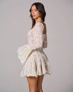 BARCELONA – Romantic Lace Mini Dress – 7550